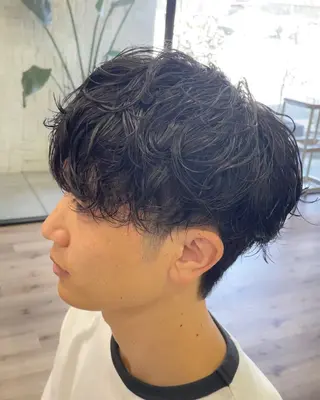 パーマ メンズ アタ ムのヘアスタイル
