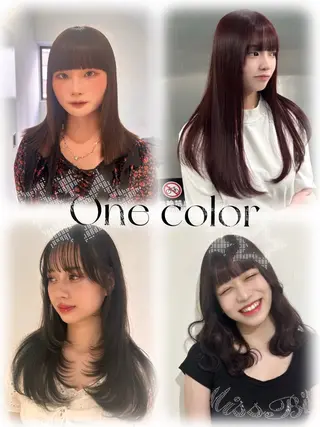 ロング カラー ひかりダブルカラー/ レイヤー/ボブパーマのヘアスタイル
