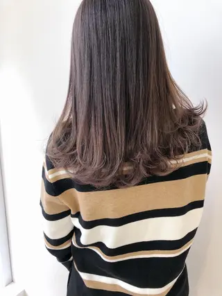 セミロング カラー ヘアアレンジ 【公式】amble luxe池袋東口🩷のヘアスタイル