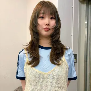 ロング カラー まなか/大阪梅田 /レイヤーカットのヘアスタイル