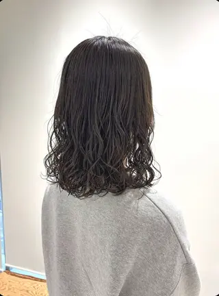 ミディアム パーマ 京橋🫧 /ウル艶/髪質改善のヘアスタイル