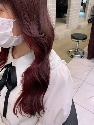 ロング カラー ヘアアレンジ 🩵 JURI🩵のヘアスタイル