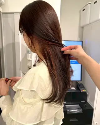 カラー Hikaru艶カラー /メンズカットのヘアスタイル