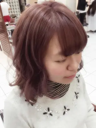 ショート ミディアム セミロング ロング カラー パーマ ヘアアレンジ 神山 昌子のヘアスタイル