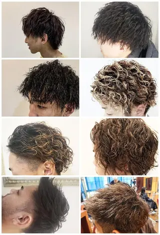 メンズ 特殊パーマ 片山恭兵のヘアスタイル