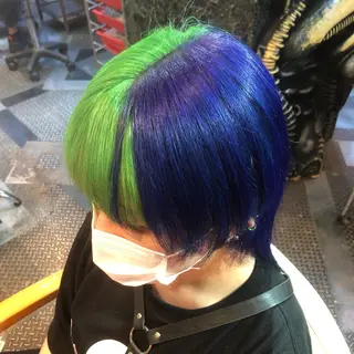 ミディアム カラー メンズ KOYA ｺﾔのヘアスタイル