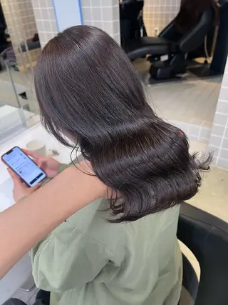 セミロング ヘアアレンジ 🫧ハイトーン/ 髪質改善/ヒナタ🫧のヘアスタイル