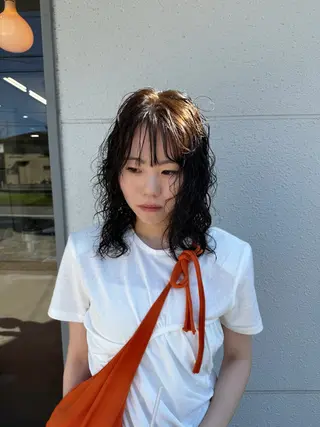 ミディアム パーマ ヤハタ ダイキのヘアスタイル