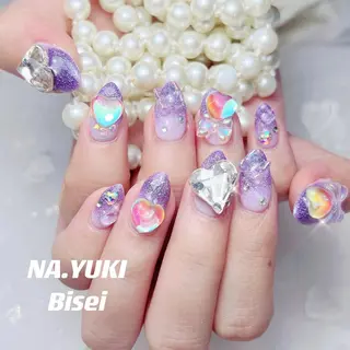 ネイル セミロング カラー パーマ ヘアアレンジ メンズ キッズ マツエク・マツパ アイブロウ YUKI 💗 渋谷店のネイルデザイン
