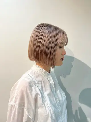 ショート カラー 大人ボブと似合 わせカラー/馬場 翼のヘアスタイル