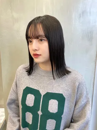 ミディアム 👑ボブはお任せ ミヤノ👑のヘアスタイル