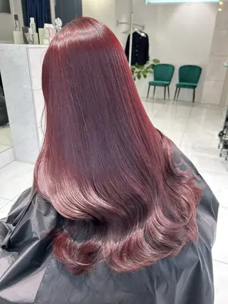 ロング カラー kana･:* /暖色カラーのヘアスタイル