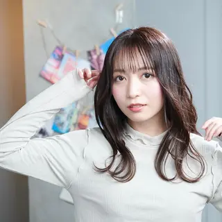 セミロング カラー 🦋韓国系指名No1 店長/圓山 祐也🦋のヘアスタイル