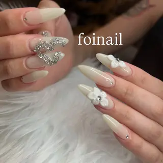 ネイル FOINAIL 🎀長さだし🎀のネイルデザイン