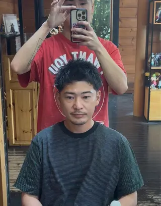 ショート メンズ 【メンズ専門‼️】 聞谷 友貴矢のヘアスタイル