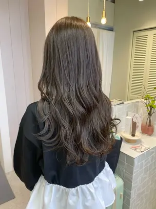 セミロング 🤍RIRIKA /暖色カラー🧡のヘアスタイル
