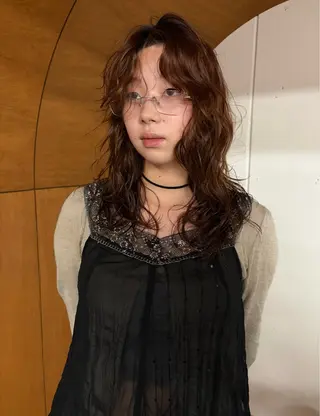セミロング 藤原 直希のヘアスタイル