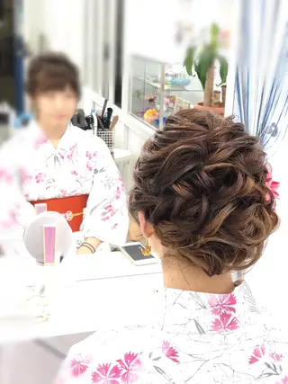 セミロング ヘアセット専門店 佐藤のヘアスタイル