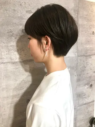 ショート カラー 江上拓郎/ショート /酸性ストレートのヘアスタイル