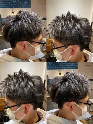 ショート 🔥メンズパーマ 特化 渡辺一翔のヘアスタイル