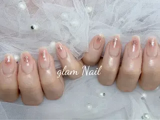 ネイル エツメ💅 長さ出し🎀デザインのネイルデザイン