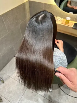 ロング カラー パーマ 色落ちまで盛れる 💟まなみのヘアスタイル