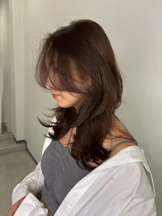 ミディアム 篠原 誠也 海外・エクステのヘアスタイル