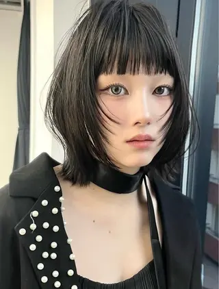 ショート カラー ウルフ🦋顔まわり ❤︎ ͛めいのヘアスタイル