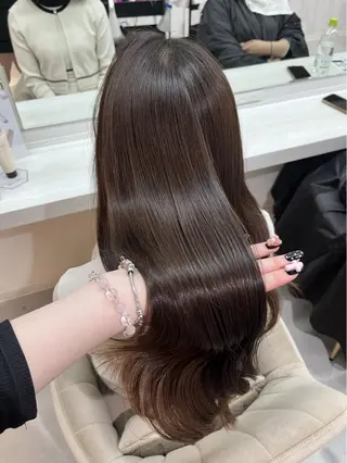 セミロング カラー 🍑ももか🍑透明感 カラー/赤羽🦋のヘアスタイル