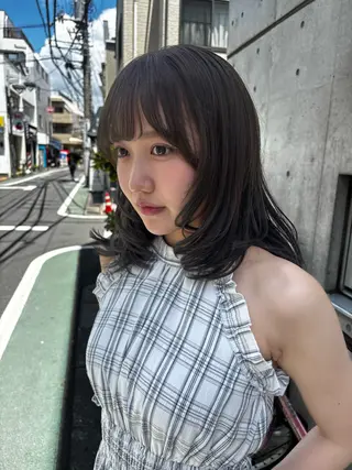 ミディアム 🎀抜け感ナチュラル 🎵asuna🪽のヘアスタイル