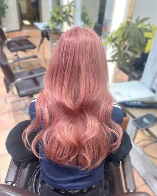ロング カラー ヘアアレンジ 仲間 楓のヘアスタイル