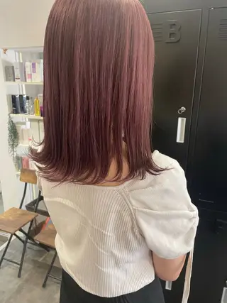 ミディアム カラー 吉村 夏椰のヘアスタイル