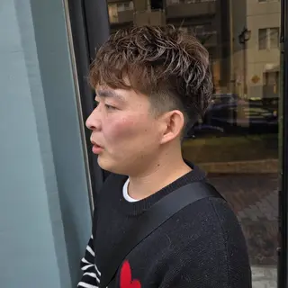 ショート パーマ メンズ ハヤシ マユ ✂ 府中美容室のヘアスタイル