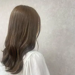 セミロング カラー Blue/博多/ 水口莉沙のヘアスタイル