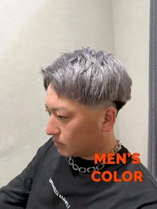 ショート カラー メンズ 森田稔將 N゜大分中央町店のヘアスタイル