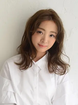 セミロング カラー パーマ ショート/ボブ オオタダイスケのヘアスタイル