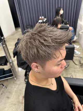 ショート カラー メンズ 🪐LANDS🪐 福垣 海也のヘアスタイル