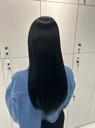 ロング カラー パーマ 白髪染め 解決‼️のヘアスタイル