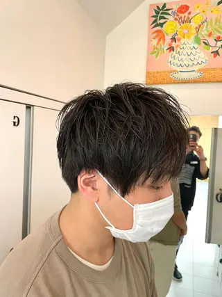 ミディアム ヘアアレンジ メンズ 🔮メンズ縮毛矯正 メンズパーマ💎竹永のヘアスタイル