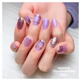 ミディアム ネイル 🐾enen style 🐾のネイルデザイン