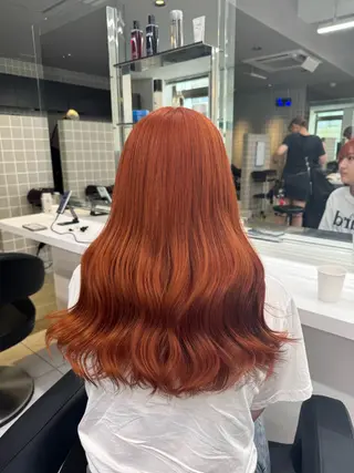 ロング カラー パーマ ヘアアレンジ メンズ キッズ 韓国系🇰🇷🩶 艶暗髪/MEIのヘアスタイル