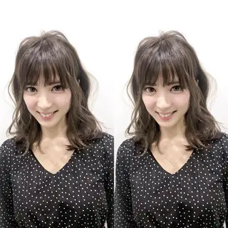 ミディアム 渋谷レイヤーカット❌ 縮毛矯正専門/武田涼のヘアスタイル