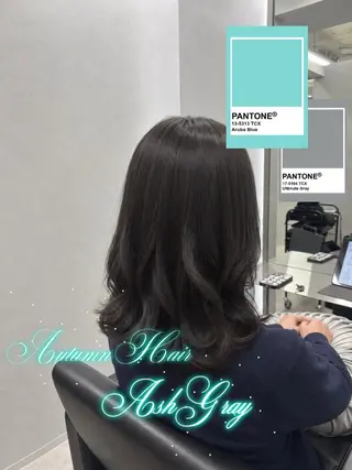 セミロング カラー . noaのヘアスタイル