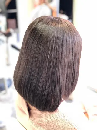 ミディアム 青木 優歩のヘアスタイル