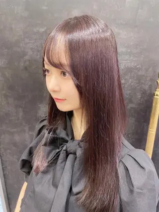 ロング カラー Hina/縮毛矯正/ 髪質改善/艶カラーのヘアスタイル