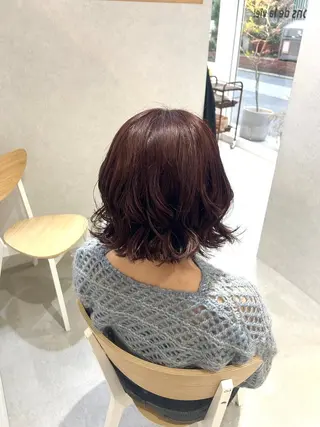 ミディアム Mao 🎀bob Oliveカラー🌿のヘアスタイル