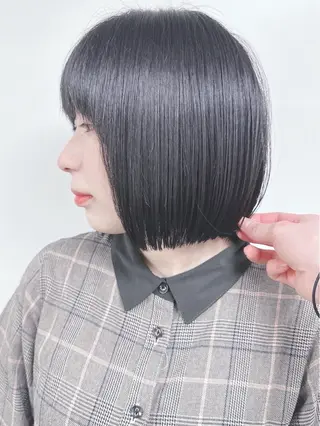 ショート ボブ/ゆるふわ ボブパーマ/とういのヘアスタイル