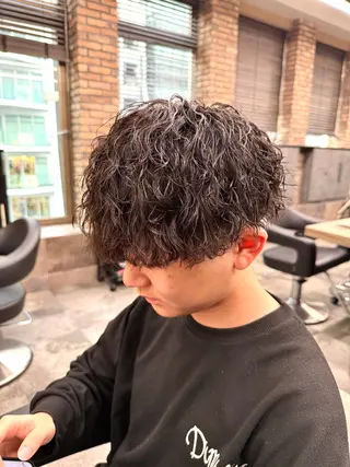ショート カラー パーマ ヘアアレンジ メンズ キッズ メンズ特化/カラー /せなのヘアスタイル