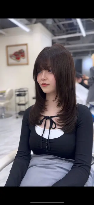 ミディアム カラー 髪質改善🫧 カラー特化/Hinaのヘアスタイル