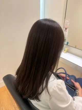ロング カラー 鈴木 愛華のヘアスタイル